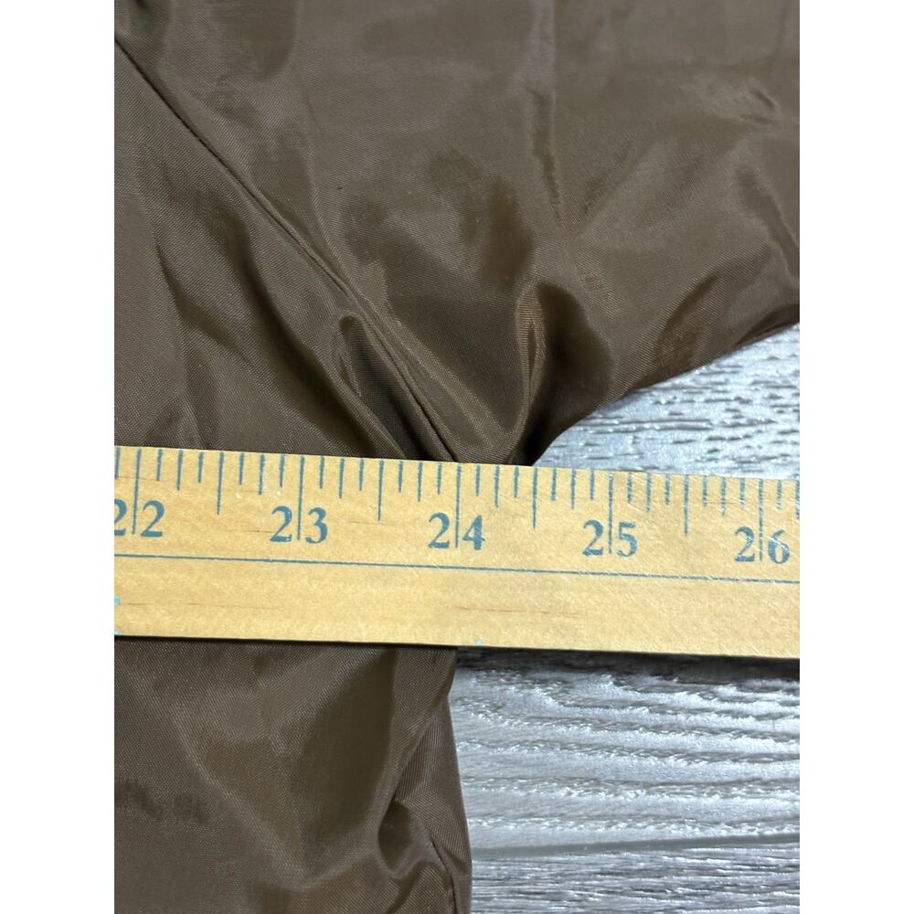 Vintage 80s Sears Outerwear Brown Lined Windbreaker Collared Jacket Mens XL Tall - Picture 4 of 6